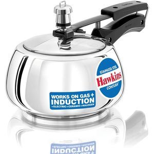 Hawkins SSC20 Stainless Steel Pressure Cooker, 2 Liter, Silver